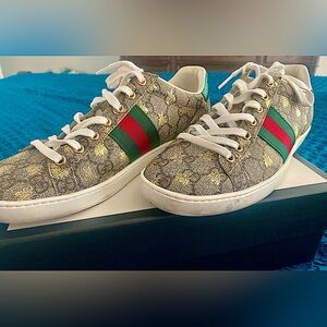 AUTHENTIC Ladies Gucci Sneakers 8 - Excellent Condition Box/Dust Bags Included